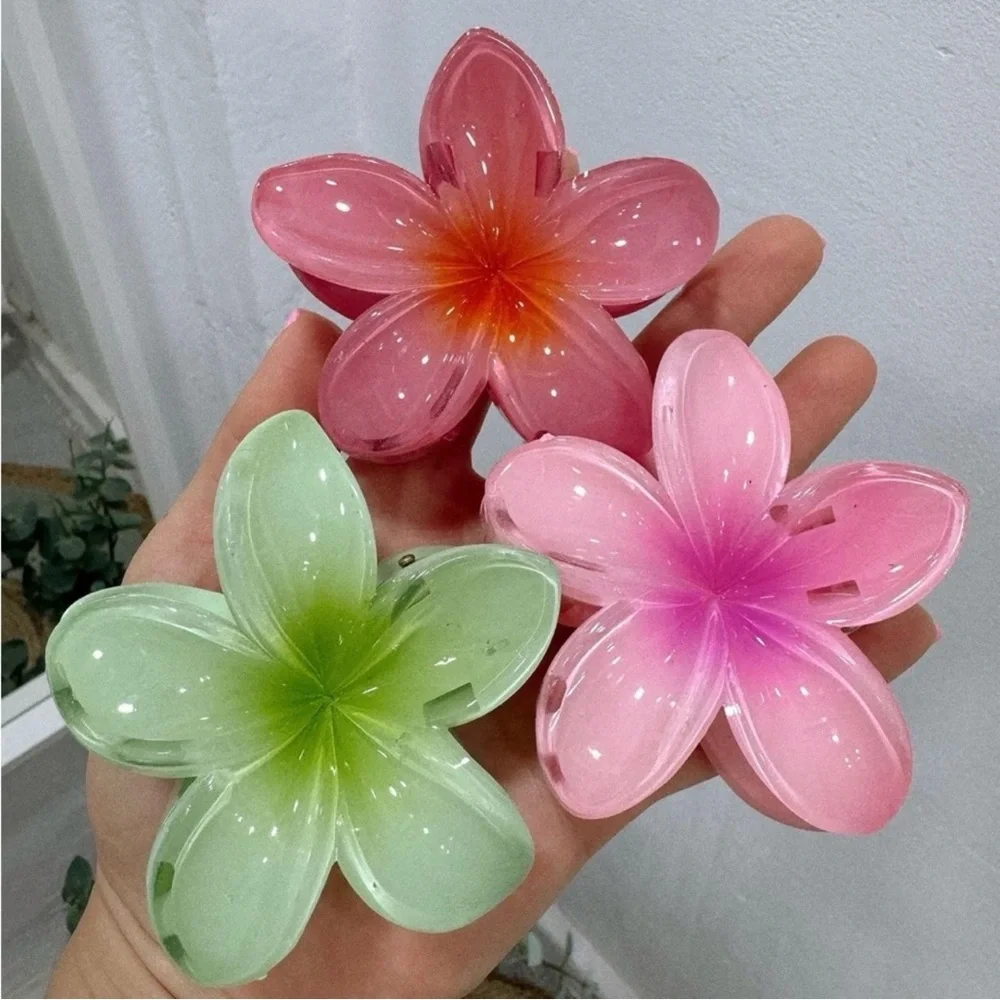 3PC Plumeria Claw Clip 🌸🫧🐚